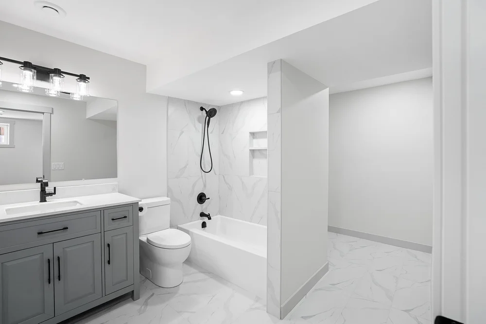 Chapman Way Bathroom Chaparral SE Calgary Basement Renovation