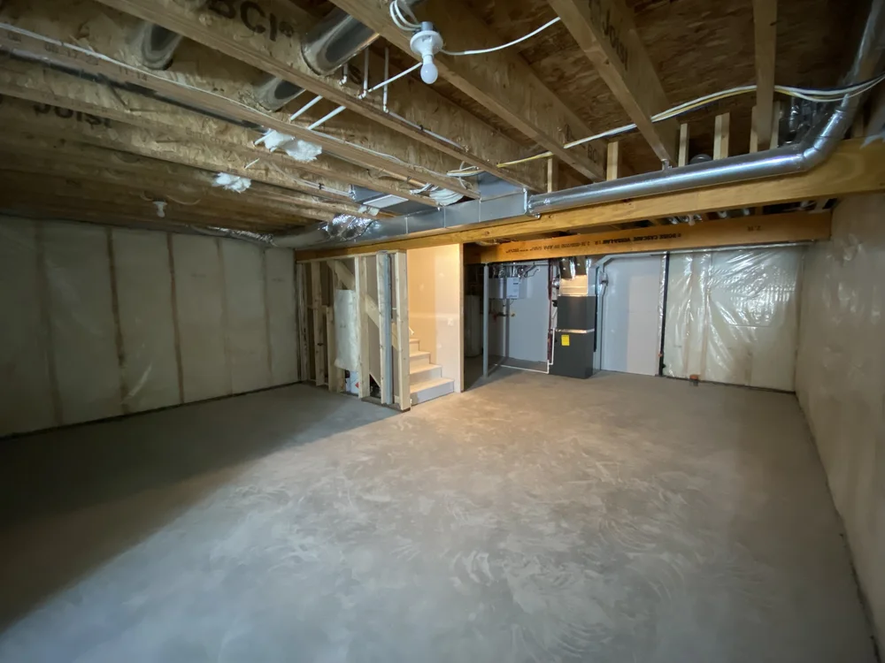 unfinished basement in Calgary