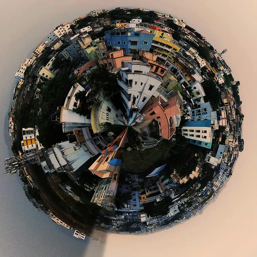 360 Degree view of city